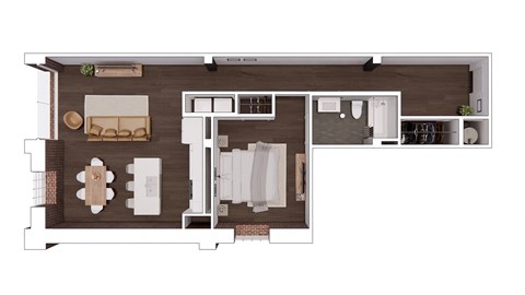 D1.1 Floor Plan at The Mill at Prattville, Prattville